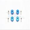 Aluminum Universal Hex Adapter 12mmx10mm - 4Pcs Set Blue view 1