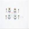 Aluminum Universal Hex Adapter 12mmx10mm - 4Pcs Set Gray Silver view 1