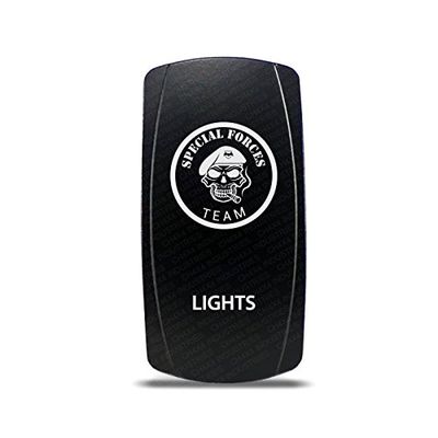 CH4X4 Rocker Switch Military Lights Symbol 7- Blue Led