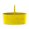 Beamer DePiper Yellow Ashtray with Built in Cleaning Poker Spike Tool to Clean out Pipes and Bowls Quickly and Mess Free and Beamer Smoke Sticker view 1