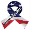 US American Flag Magnet Decal - Support Our Troops Car or Kitchen Ribbon Magnet. view 1