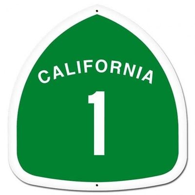 EDS Industries Highway Road Sign Vinyl Car Decal 4" (California 1)