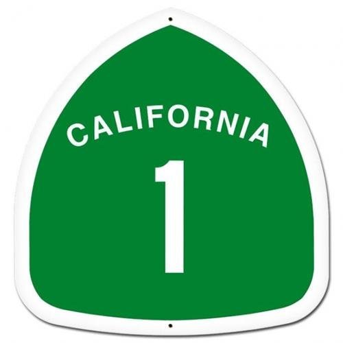 EDS Industries Highway Road Sign Vinyl Car Decal 4" (California 1)