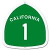 EDS Industries Highway Road Sign Vinyl Car Decal 4" (California 1) view 1