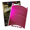customTAYLOR33 Special Edition Hot Pink High Intensity Grade Reflective Copyrighted Safety Rim Tapes, 13"/14" (Combination Rim Size) view 3