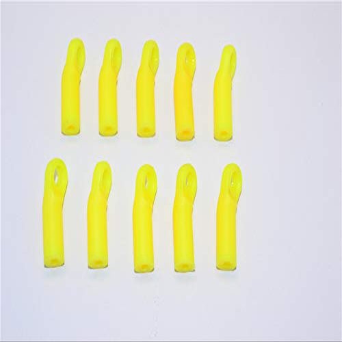 Nylon 4mm Clockwise And Anticlockwise Ball Links Of 24mm Long (Count From Middle Of The Hole And Use With 5.8mm Balls) - 10Pcs Yellow