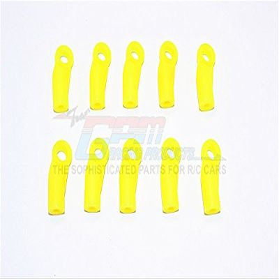 Nylon 4mm Clockwise And Anticlockwise Ball Links Of 19mm Long (Count From Middle Of The Hole And Use With 5.8mm Balls) - 10Pcs Yellow