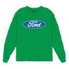 Licensed Ford Logo Long Sleeve Novelty T-Shirt FoMoCo Truck Mustang Performance Green 3X-Large view 1