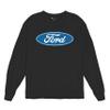 Licensed Ford Logo Long Sleeve Novelty T-Shirt FoMoCo Truck Mustang Performance Black Small view 1