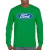 Licensed Ford Logo Long Sleeve Novelty T-Shirt FoMoCo Truck Mustang Performance Green Medium view 2