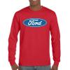 Licensed Ford Logo Long Sleeve Novelty T-Shirt FoMoCo Truck Mustang Performance Red X-Large view 2