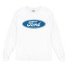Licensed Ford Logo Long Sleeve Novelty T-Shirt FoMoCo Truck Mustang Performance White XX-Large view 1