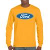 Licensed Ford Logo Long Sleeve Novelty T-Shirt FoMoCo Truck Mustang Performance Yellow XX-Large view 2