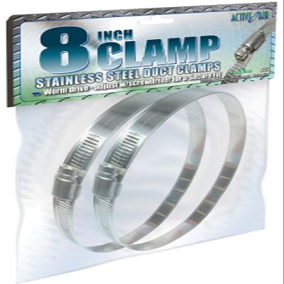 ACTIVE AIR ACC8 Stainless Steel Duct Clamps, 8 Inch