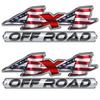 4x4 US Flag Off Road 2 Pack Decal #FE402 view 1