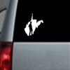 Appalachian Decals 6" White Vinyl West Virginia Coal Miner Decal view 1