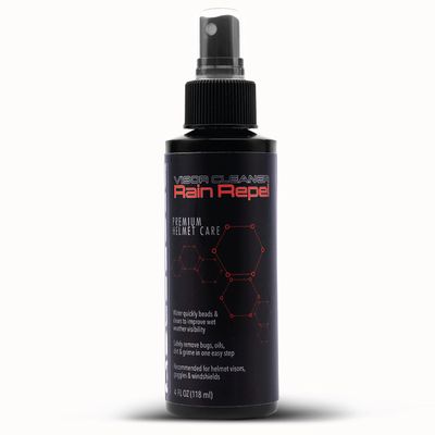 Molecule Helmet Rain Repel | Premium Helmet Care | Improved Wet Weather Visibility for Helmets, Visors, and Goggles | 4 Ounces