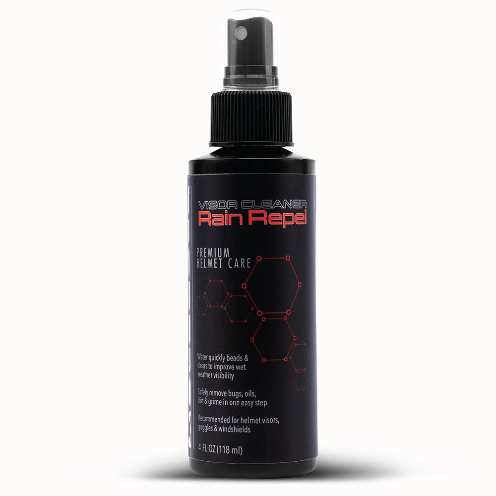 Molecule Helmet Rain Repel | Premium Helmet Care | Improved Wet Weather Visibility for Helmets, Visors, and Goggles | 4 Ounces