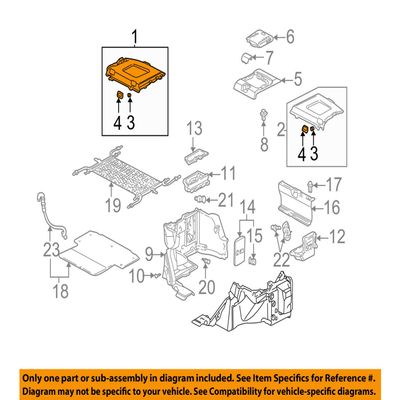 84500-S0K-A00ZB Tray R *Nh167 L* for Honda