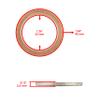 Caltric Muffler Pipe Gaskets Compatible with Yamaha Grizzly 600 Yfm600F 4X4 1998-2001 view 2