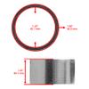 Caltric Muffler Pipe Gaskets Compatible with Yamaha Grizzly 600 Yfm600F 4X4 1998-2001 view 3