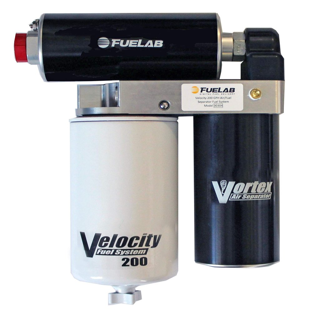 Fuelab 30304 Velocity 200 Air/Fuel Separator Fuel System w/Fuel/Water Separator, pr
