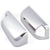 Chromed Half Top Mirror Cover Compatible with Dodge Ram 2009-2018 model 1500 2500 3500 (for Tow Mirror w/signal light cut-out only)(Not fit Big Horn Models) view 1
