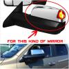 Chromed Half Top Mirror Cover Compatible with Dodge Ram 2009-2018 model 1500 2500 3500 (for Tow Mirror w/signal light cut-out only)(Not fit Big Horn Models) view 4