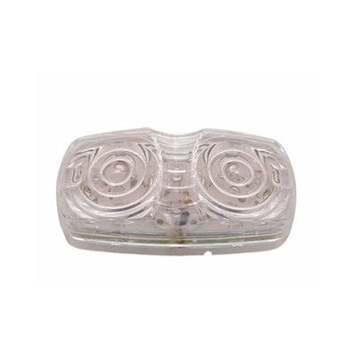 United Pacific Red 16 LED Bulls Eye Truck and Trailer Side Marker and Clearance Light, Clear Lens, for Truck and Trailer