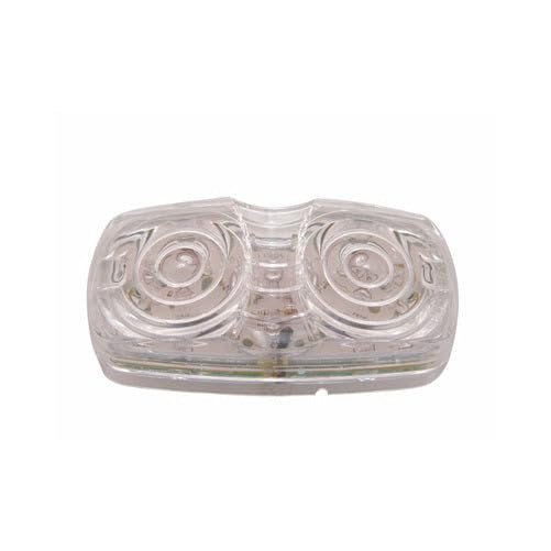 United Pacific Red 16 LED Bulls Eye Truck and Trailer Side Marker and Clearance Light, Clear Lens, for Truck and Trailer