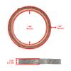 Caltric Muffler Manifold Pipe Gasket Compatible with Suzuki Lt-230 Quadrunner 230 2X4 1985-1993 view 2
