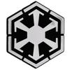 SW Sith Logo Plastic Auto Emblem - [Silver][3'' x 2 3/4''] view 1