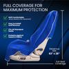 Dri Seats Waterproof Car Seat Cover Premium Sweat Towel with Slip Resistant Backing for Front Seats in Cars, Trucks, SUVs Universal Seat Covers & Liner, Easy Install (Blue, Large) view 3