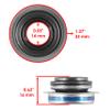 Caltric Water Pump Seal Mechanical Compatible with Yamaha 11H-12438-10-00 11H-12438-00-00 view 2