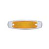 United Pacific Amber 12 LED Truck and Trailer Side Marker and Clearance Light, Stainless Steel Bezel view 1