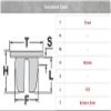 15x Body Clips Spout Nut for Spread: Polo, Passat, Golf, A3, TT, R8; SEAT; 6 N0809966 A view 2