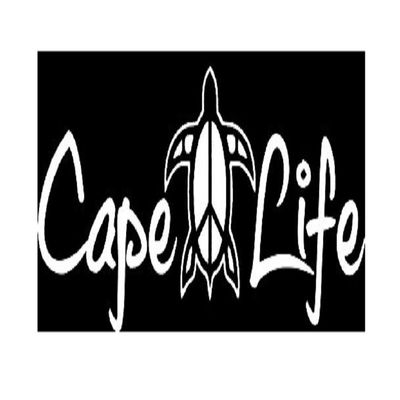 Appalachian Decals 8" White Vinyl Cape Life Peace Turtle Decal