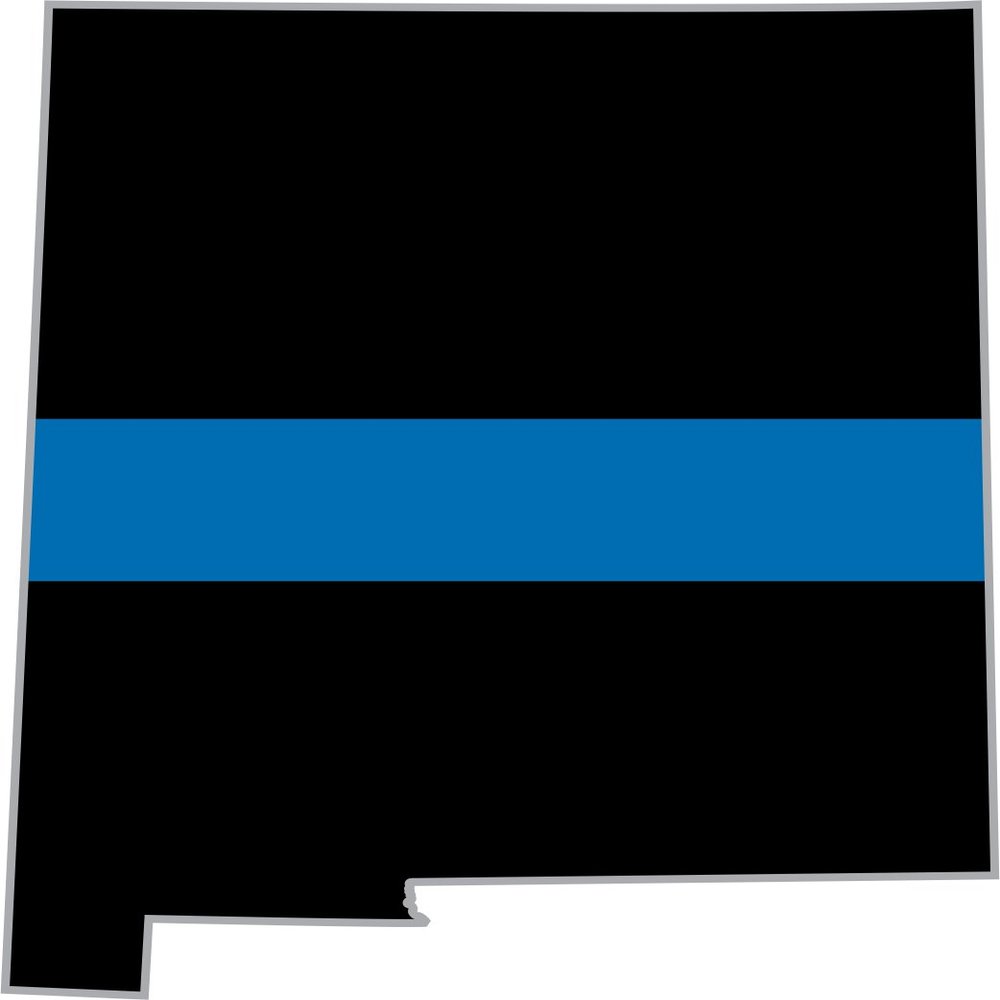 Thin Blue Line New Mexico State 3.8 Inch Decal