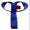(4) 1 inch X 18 inch Blue Soft Tie Loops - Made in USA 4,500 lb. Break Strength Webbing view 3