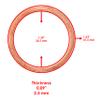Caltric Muffler Pipe Holder Gasket Compatible with Kawasaki 11060-1103 view 2