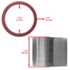 Caltric Muffler Gasket Compatible with Suzuki 14773-14201 14773-14202 view 2