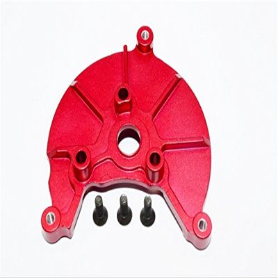 Axial SMT10 Grave Digger (AX90055) Upgrade Parts Aluminum Transmission Spur Gear Case Cover Plate- 1Pc Set Red
