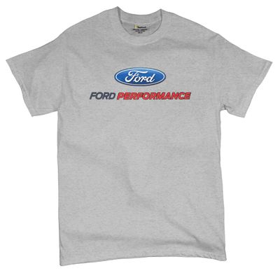 Ford Performance T-Shirt Ford Mustang GT ST Racing Tee Shirt Sport Gray Large