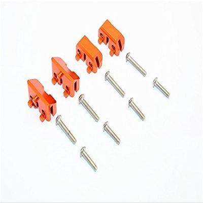 Aluminum Front&Rear Completed Servos Mount - 2Prs Set Orange