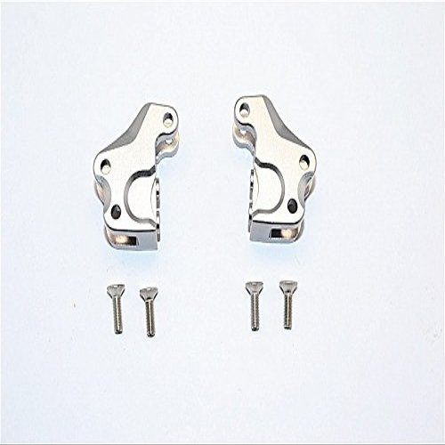 Axial SMT10 Grave Digger (AX90055) Upgrade Parts Aluminum Front/Rear Gear Box Components - 1Pr Set Gray Silver