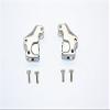 Axial SMT10 Grave Digger (AX90055) Upgrade Parts Aluminum Front/Rear Gear Box Components - 1Pr Set Gray Silver view 1