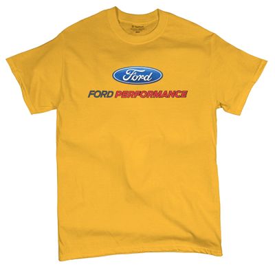 Ford Performance T-Shirt Ford Mustang GT ST Racing Tee Shirt Yellow X-Large