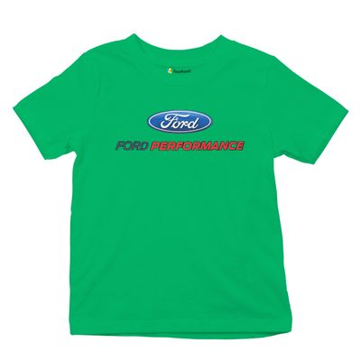 Ford Performance Youth T-Shirt Ford Mustang GT ST Racing Tee Green Medium