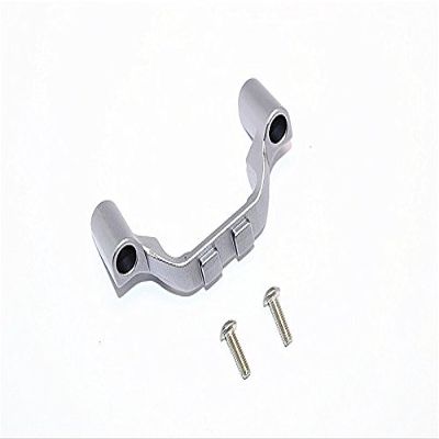 GPM For Traxxas E-Revo Brushless/E-Revo VXL 2.0 / Revo/Revo 3.3 Upgrade Parts Aluminum Front Gear Box Protector Mount With Screws - 1Pc Set Gray Silver