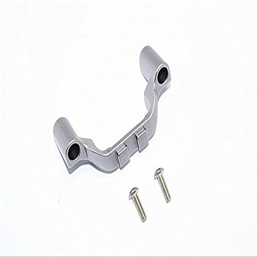 GPM For Traxxas E-Revo Brushless/E-Revo VXL 2.0 / Revo/Revo 3.3 Upgrade Parts Aluminum Front Gear Box Protector Mount With Screws - 1Pc Set Gray Silver